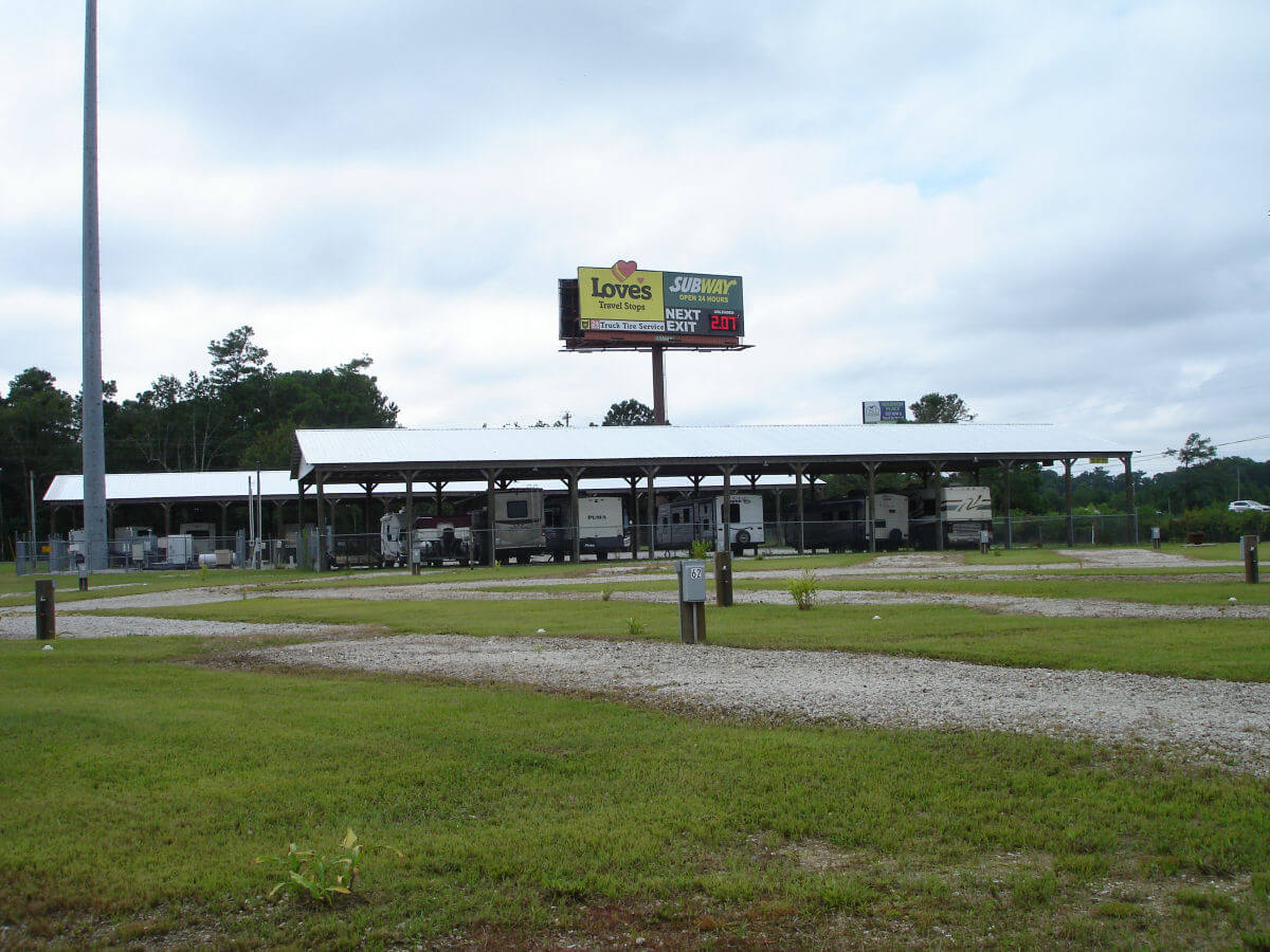 Image 5 of our storage park in Biloxi | Allure RV Park