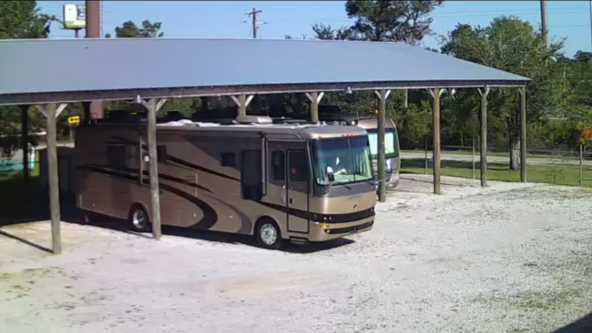 Image 2 of our storage park in Biloxi | Allure RV Park